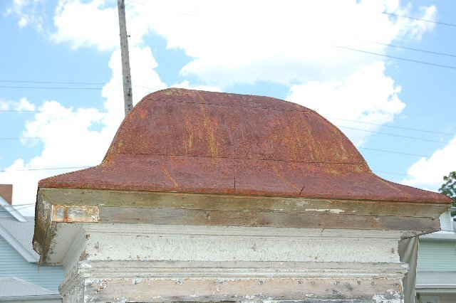 Metal Roofed Cupola w/ wood base