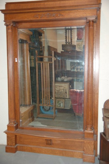 Wall Mirror w/Fluted Columns