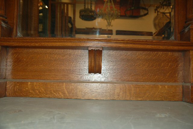 Wall Mirror w/Fluted Columns