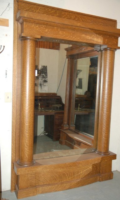 Wall Mirror Tiger Oak