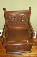 Walnut Chairs with Chamber Pot Storage