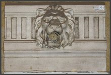 Terre Cotta Lion's Head for a Fountain