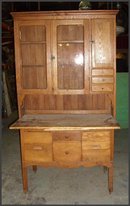 Oak Hoosier Type Cabinet