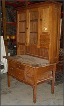 Oak Hoosier Type Cabinet