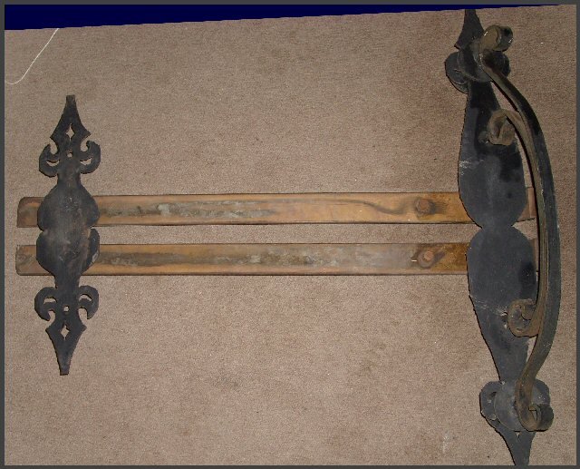 Nice Pair of Brass & Iron Door Handles