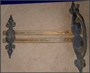 Nice Pair of Brass & Iron Door Handles
