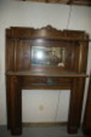 Oak Mantel w/ Oak Appliques