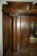 Oak Mantel w/ Oak Appliques