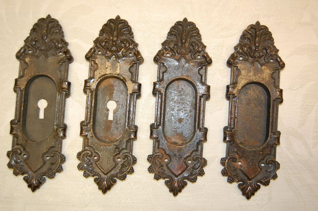 Iron Pocket Door Escutcheons