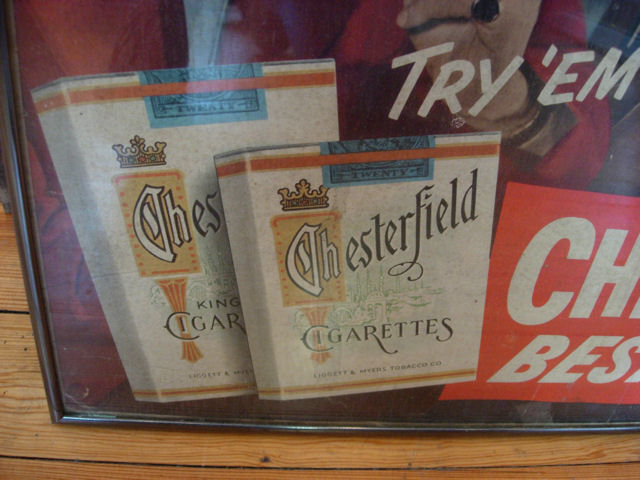 Chesterfield Cigarette Advertising Sign with Arthur Godfrey