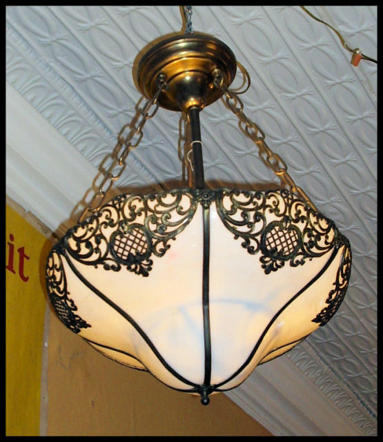 Vintage Hanging Light Fixture