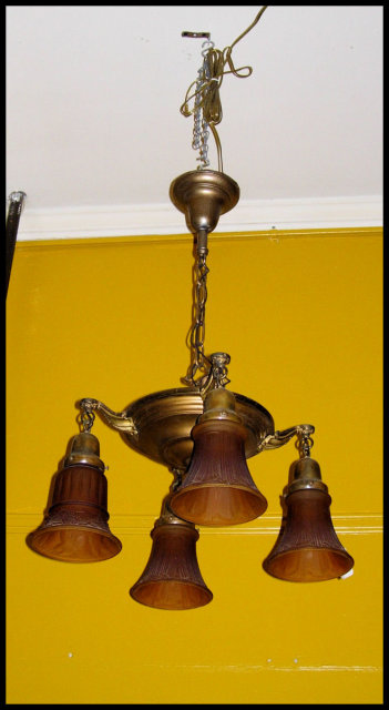 Vintage Hanging Light Fixture