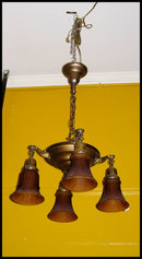 Vintage Hanging Light Fixture
