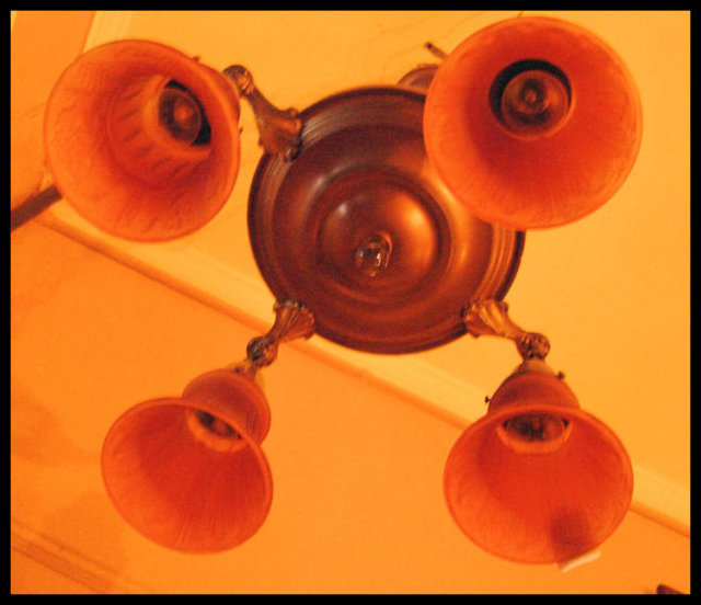 Vintage Hanging Light Fixture