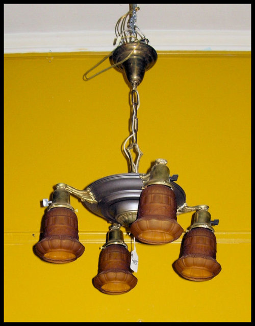 Vintage Hanging Light Fixture