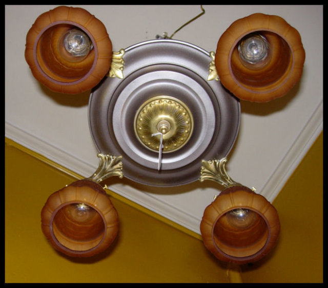 Vintage Hanging Light Fixture