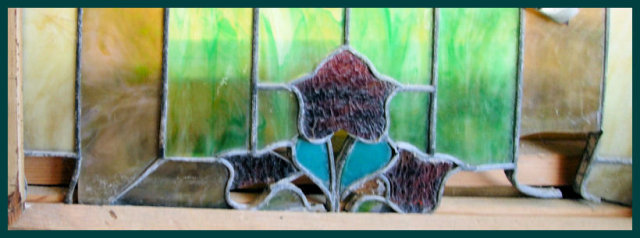 Pair of Wonderful Large Stained Glass Windows