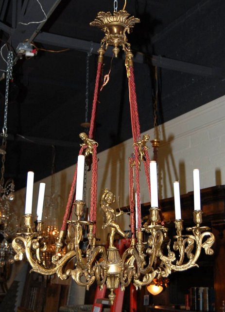Bronze Cherub Chandelier