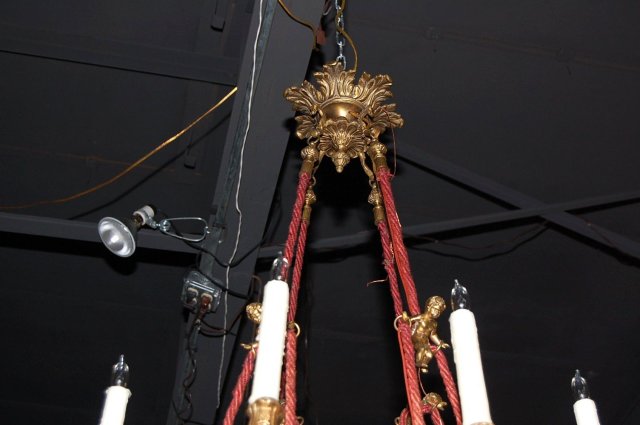 Bronze Cherub Chandelier
