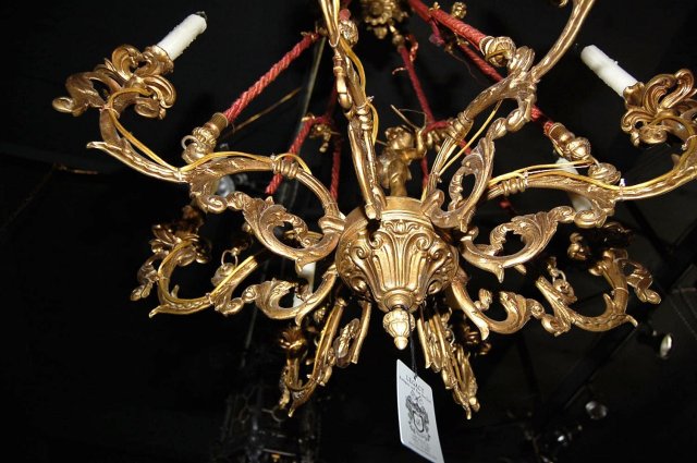 Bronze Cherub Chandelier