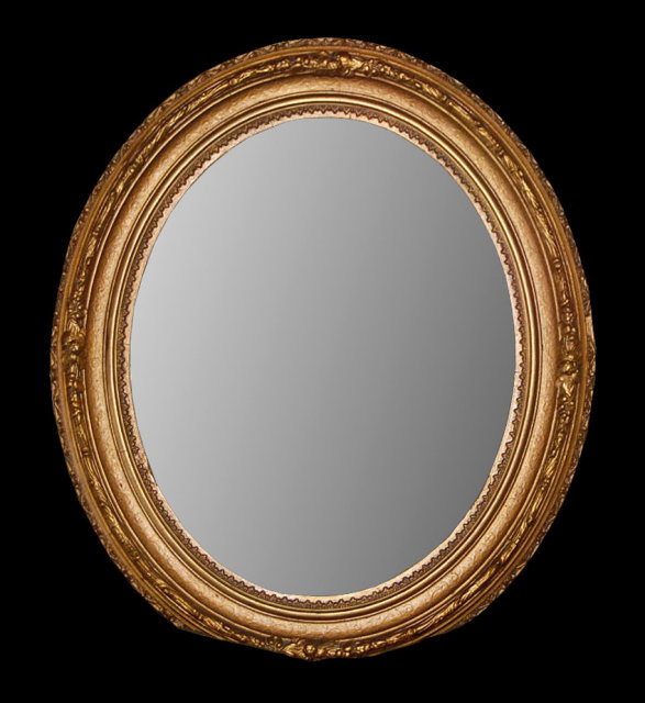 Petite French Oval Mirror