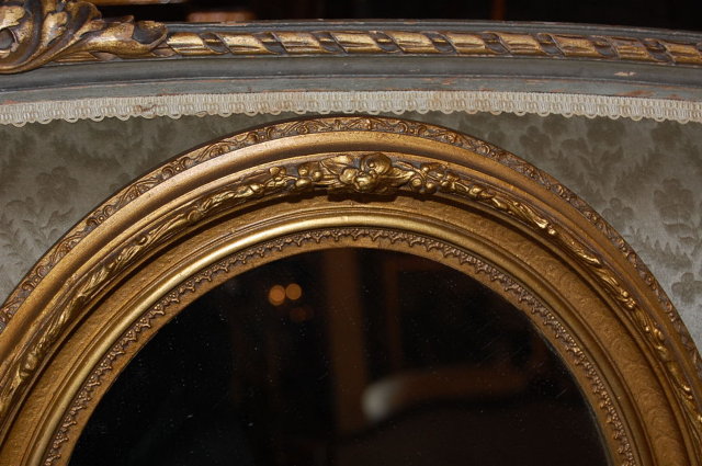 Petite French Oval Mirror