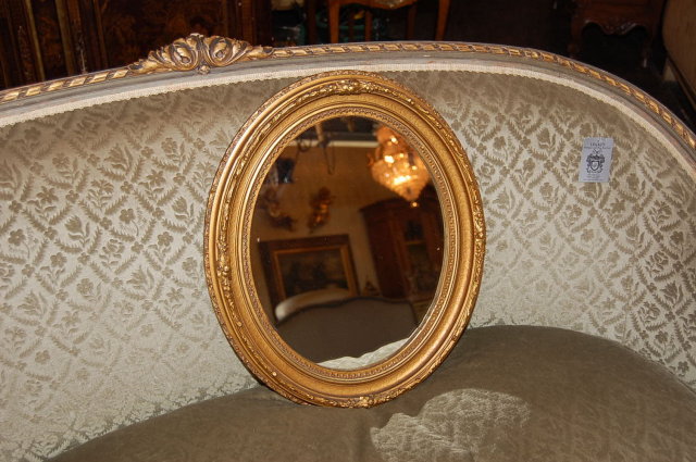 Petite French Oval Mirror