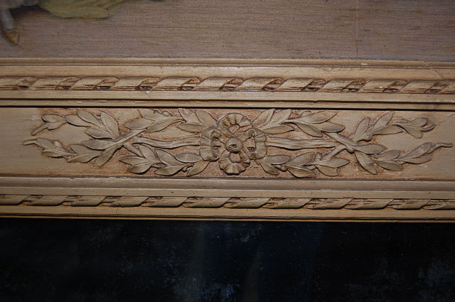 Antique French Trumeau Mirror