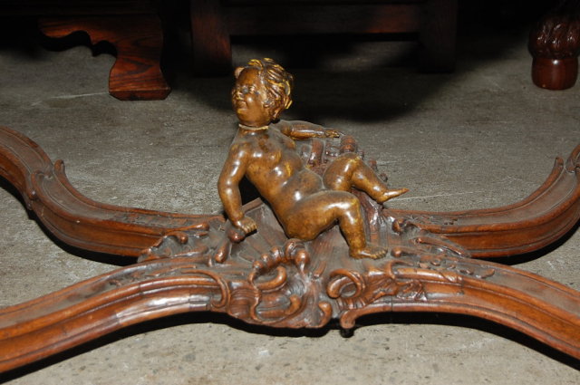 Carved Oak Center Table