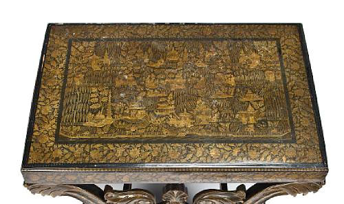 Lacquered Anglo-Indian Low Table