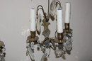 Pair Petite Crystal Sconce