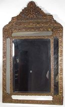 Victorian Metal Embossed Mirror