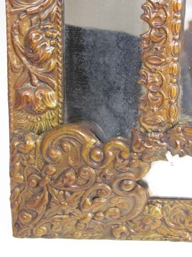 Victorian Metal Embossed Mirror