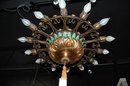 Italian Painted Metal Chandelier
