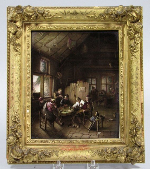 KPM Painting on Porcelain Plaque