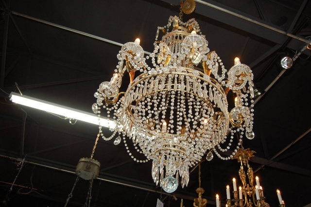 French Crystal Regency Chandelier