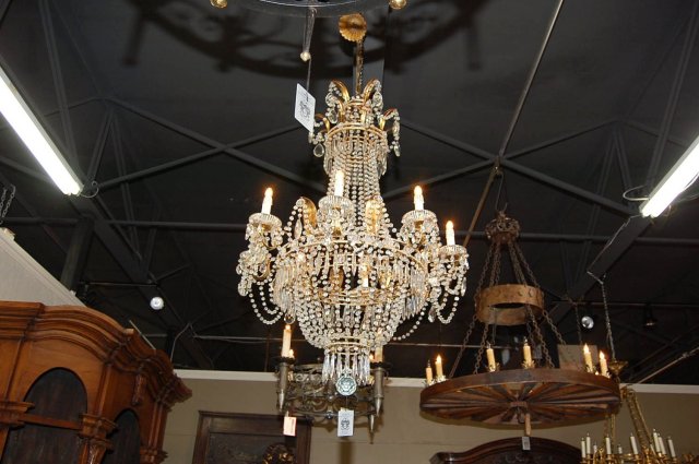 French Crystal Regency Chandelier