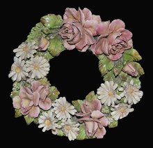 Porcelain Barbotine Wreath