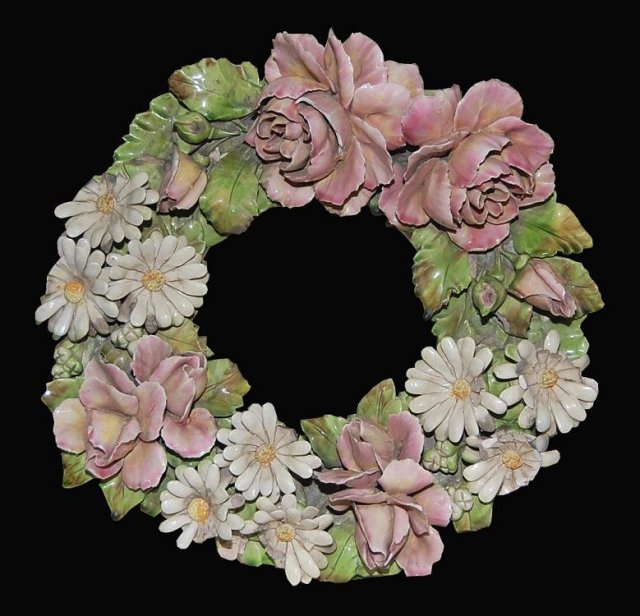 Porcelain Barbotine Wreath