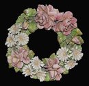 Porcelain Barbotine Wreath
