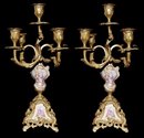 Pair Sevres Style Candelabra