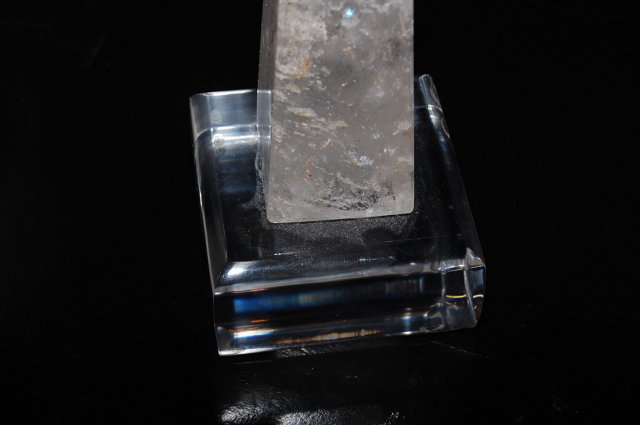 Pair Rock Crystal Obelisks