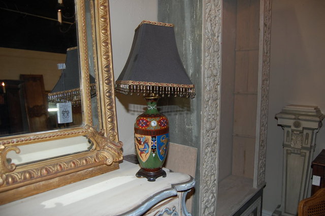 Chinese Cloisonne Lamp