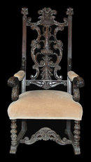 French Carved Armchair
