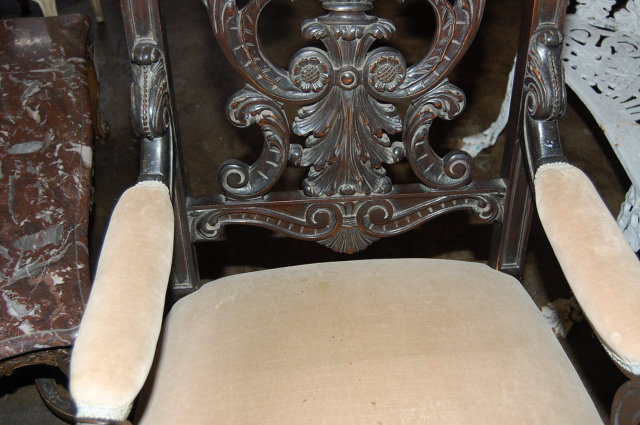 French Carved Armchair