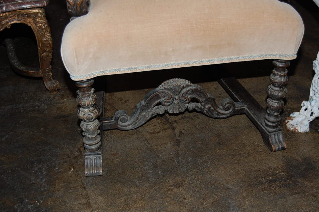 French Carved Armchair