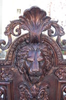 Bronze Lion Wall Fountain