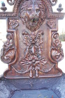 Bronze Lion Wall Fountain