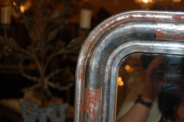 Silver Louis Philippe Mirror