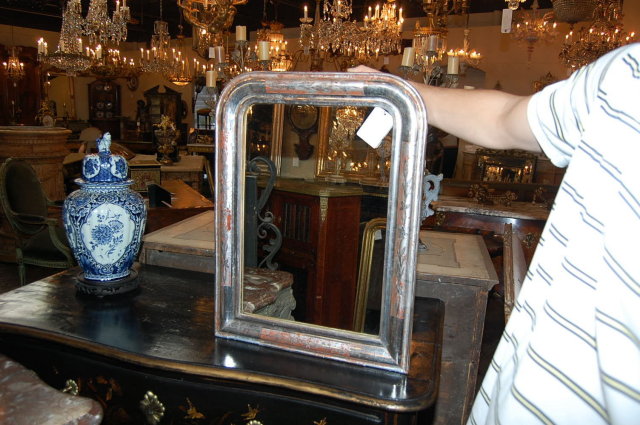 Silver Louis Philippe Mirror
